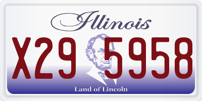 IL license plate X295958