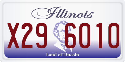 IL license plate X296010