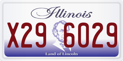 IL license plate X296029
