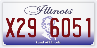 IL license plate X296051