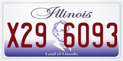 IL license plate X296093