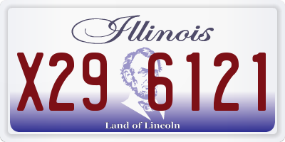 IL license plate X296121