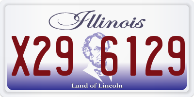 IL license plate X296129
