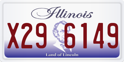 IL license plate X296149