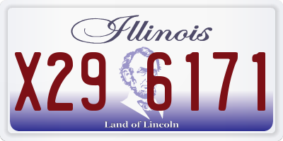 IL license plate X296171