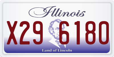 IL license plate X296180