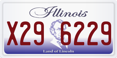 IL license plate X296229