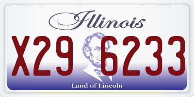 IL license plate X296233