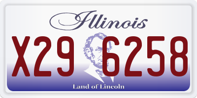 IL license plate X296258