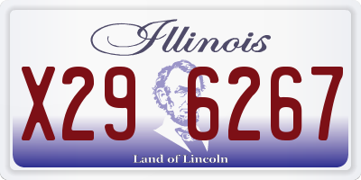 IL license plate X296267