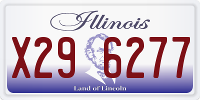IL license plate X296277