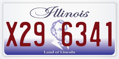 IL license plate X296341