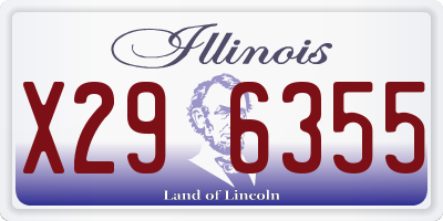 IL license plate X296355