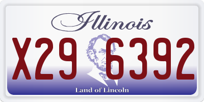 IL license plate X296392