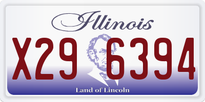IL license plate X296394