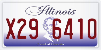 IL license plate X296410
