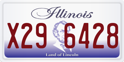 IL license plate X296428