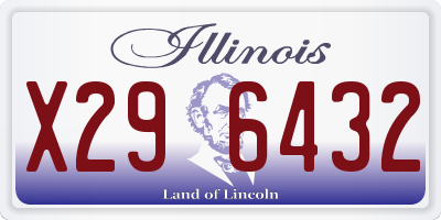IL license plate X296432