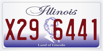 IL license plate X296441