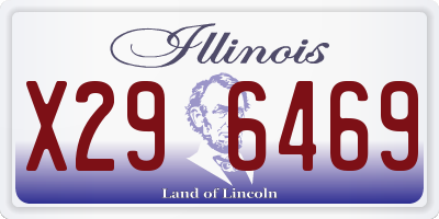 IL license plate X296469