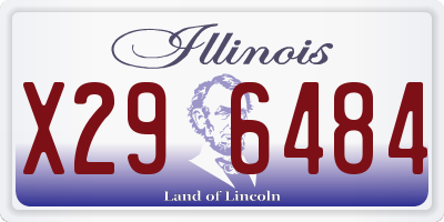 IL license plate X296484