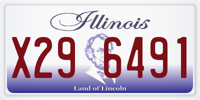 IL license plate X296491