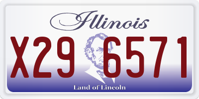IL license plate X296571