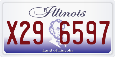 IL license plate X296597