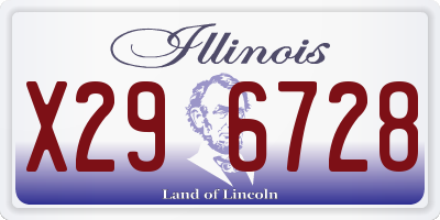 IL license plate X296728