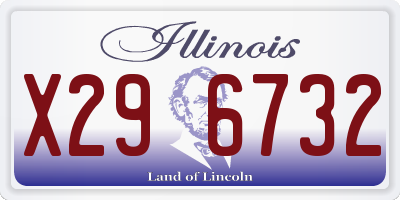 IL license plate X296732