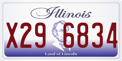 IL license plate X296834