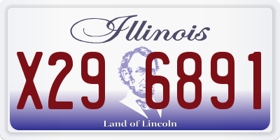 IL license plate X296891