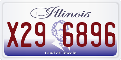 IL license plate X296896