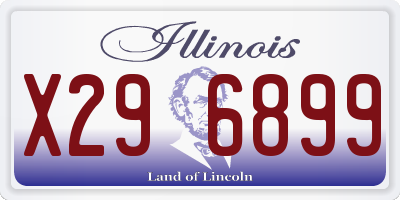 IL license plate X296899