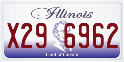 IL license plate X296962