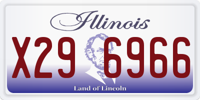 IL license plate X296966