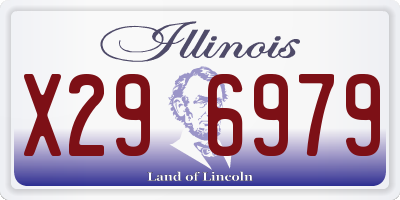 IL license plate X296979