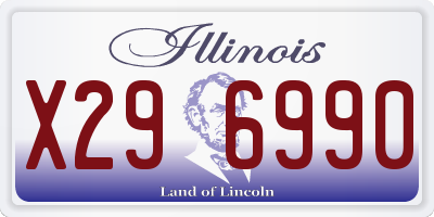 IL license plate X296990