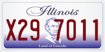 IL license plate X297011