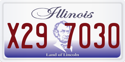 IL license plate X297030