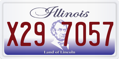 IL license plate X297057