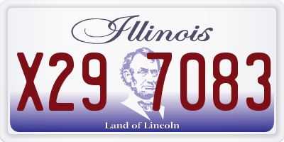 IL license plate X297083