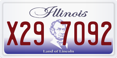 IL license plate X297092