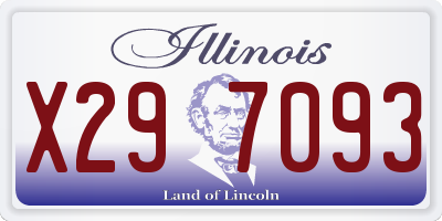 IL license plate X297093