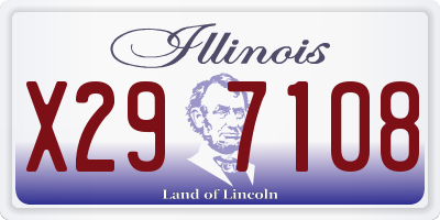 IL license plate X297108