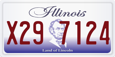 IL license plate X297124