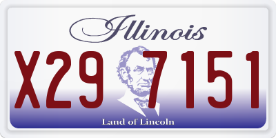 IL license plate X297151