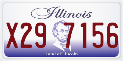 IL license plate X297156