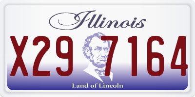 IL license plate X297164