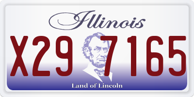 IL license plate X297165